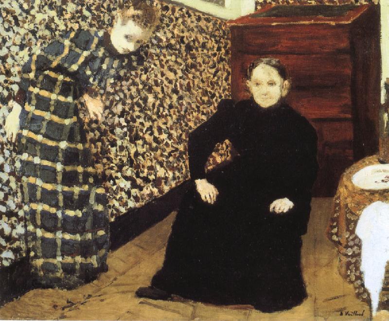 Edouard Vuillard The artist's mother and sister oil painting picture